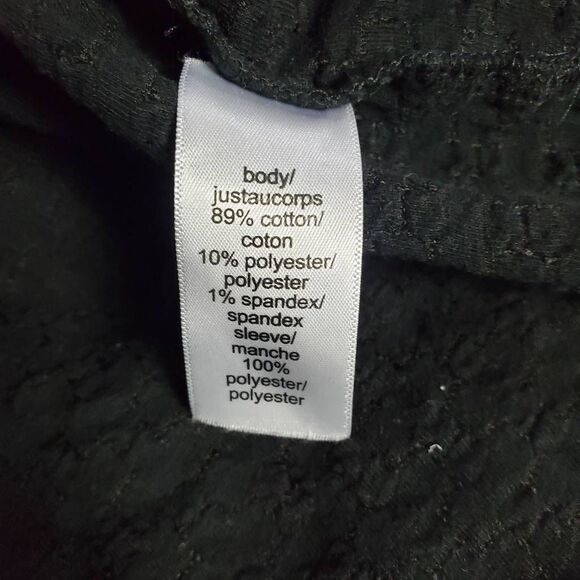 Maurices Women’s Black Long Sleeve Smocked Waist Peplum Blouse Size XXL - Picture 7 of 8